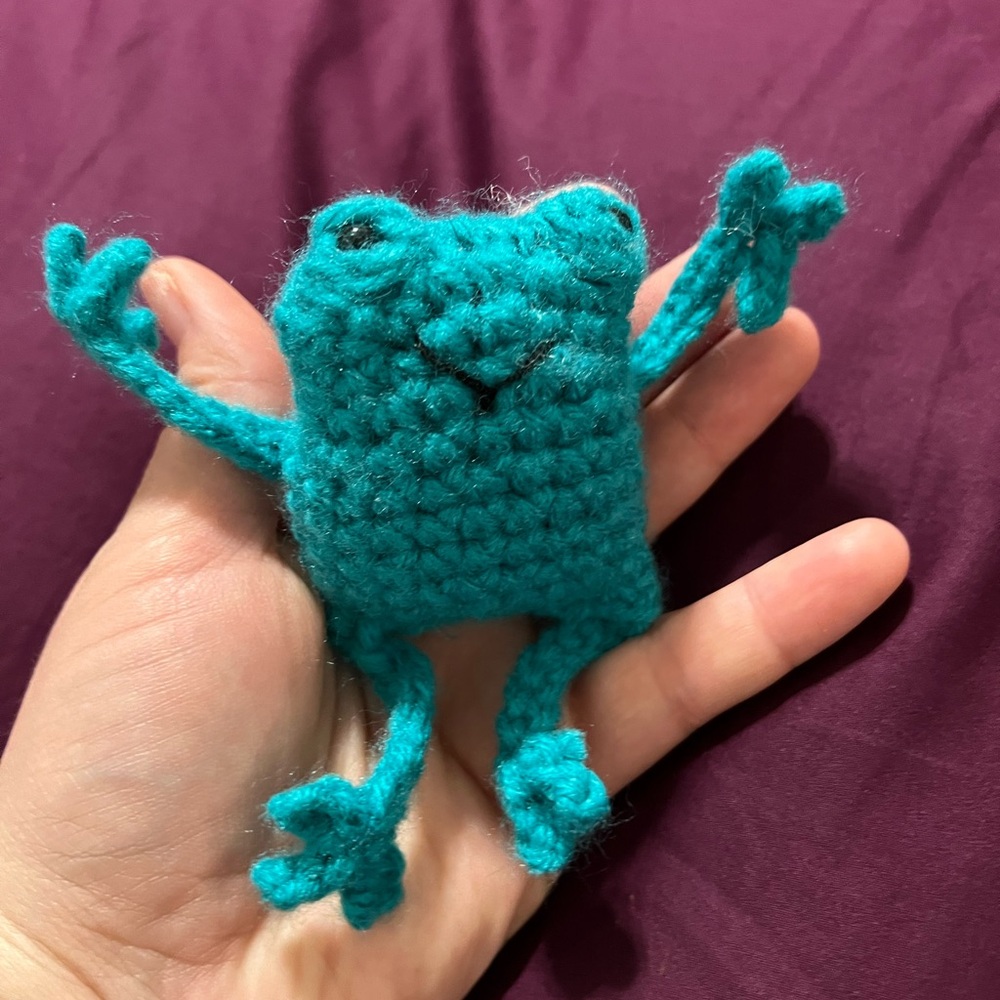 Blue Stuffed Animal Toy Handmade